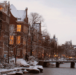 Rijksmuseum in Amsterdam near our hotel